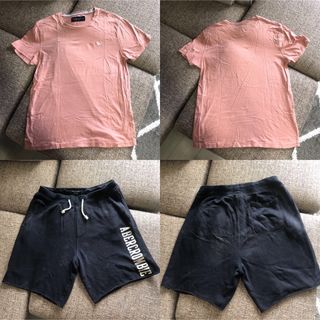 アバクロンビーアンドフィッチ(Abercrombie&Fitch)のアバクロメンズTシャツとハーフパンツセット(Tシャツ/カットソー(半袖/袖なし))