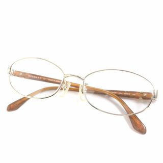 ブルガリ(BVLGARI)の良品▼BVLGARI ブルガリ 2101TK 18K カラーレンズ メガネ/アイウェア 度無し 53□16 140 ゴールド×クリアブラウン 日本製 箱・クロス付き(サングラス/メガネ)