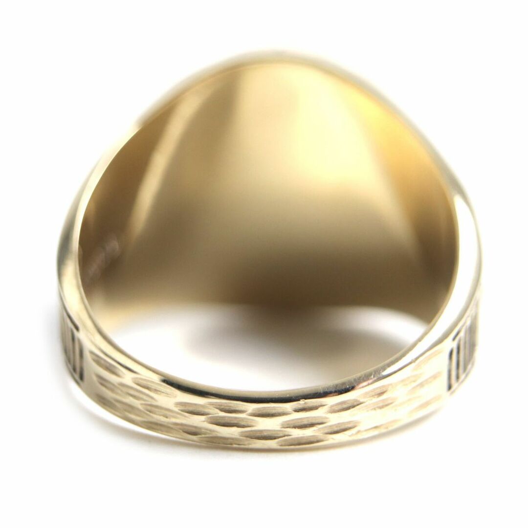 極美品▼JOSTENS ジャスティンズ SOUTH TERRE BONNE 1997年 10K 石付き カレッジリング/指輪 ゴールド×赤 希少サイズ26号相当 総重量12.3g メンズのアクセサリー(リング(指輪))の商品写真