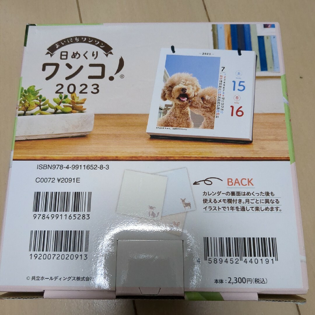 日めくりワンコ　2023年　 インテリア/住まい/日用品の文房具(カレンダー/スケジュール)の商品写真