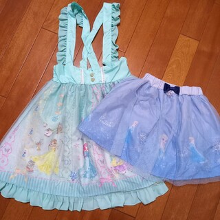 ディズニー(Disney)のアナと雪の女王 レーススカート&ディズニーレースワンピース 2枚 可愛い 120(ドレス/フォーマル)