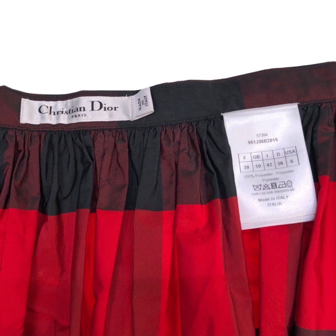 Christian Dior(クリスチャンディオール)の　クリスチャン・ディオール Christian Dior ナイロンチェックスカート 951J36B2015 ポリエステル レディース スカート レディースのスカート(その他)の商品写真