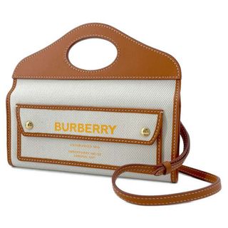 バーバリー(BURBERRY)のバーバリー ハンドバッグ ポケットポーチ キャンバス 80367401 BURBERRY 2wayショルダーバッグ(ハンドバッグ)