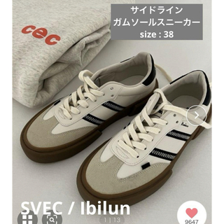 SVEC - 【SVEC / シュベック】Ibilun サイドラインガムソールスニーカー