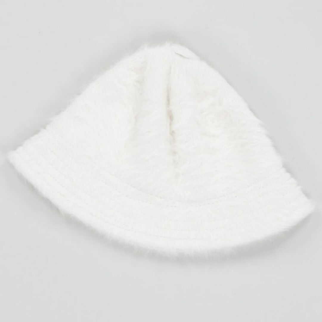 新品 アンゴラ ラパン バケット ハット ブラック ホワイト 2点 セット帽子 レディースの帽子(ハット)の商品写真