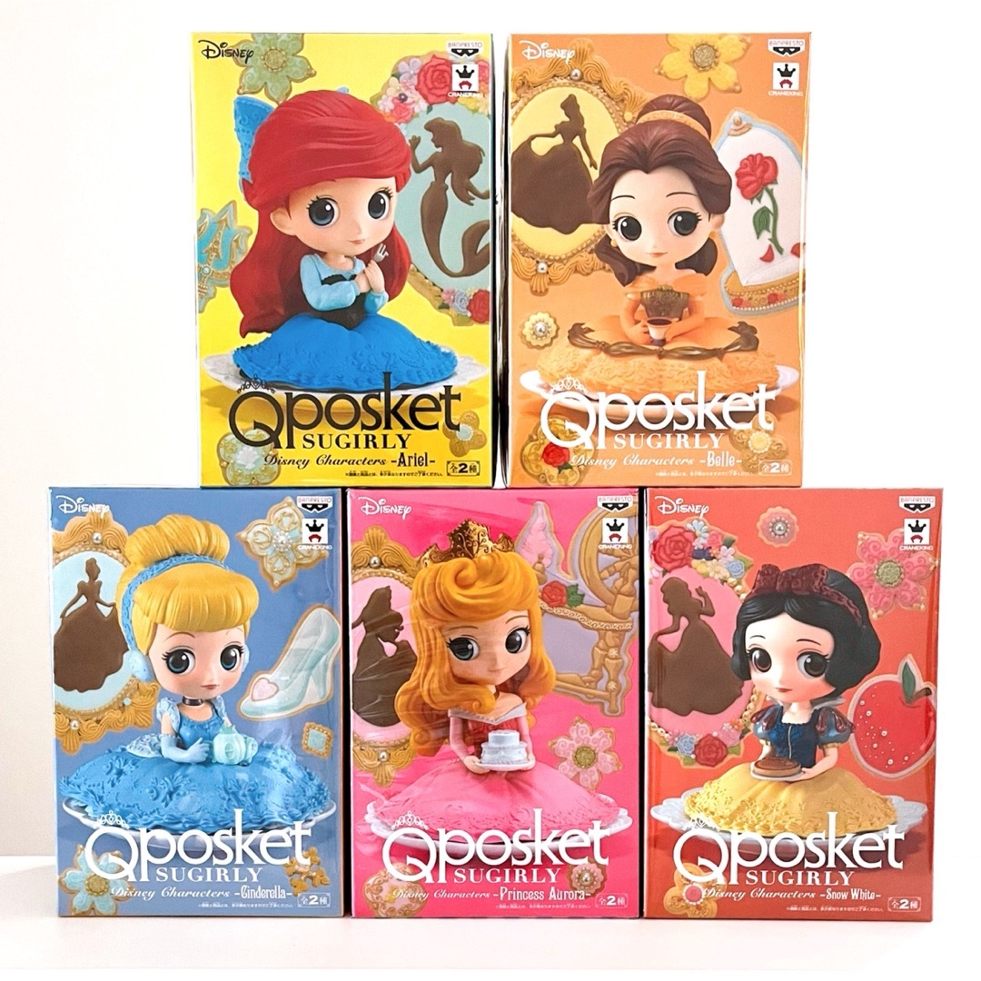 Disney(ディズニー)のQposket SUGIRLY ディズニー プリンセス Ａカラーセット エンタメ/ホビーのおもちゃ/ぬいぐるみ(キャラクターグッズ)の商品写真