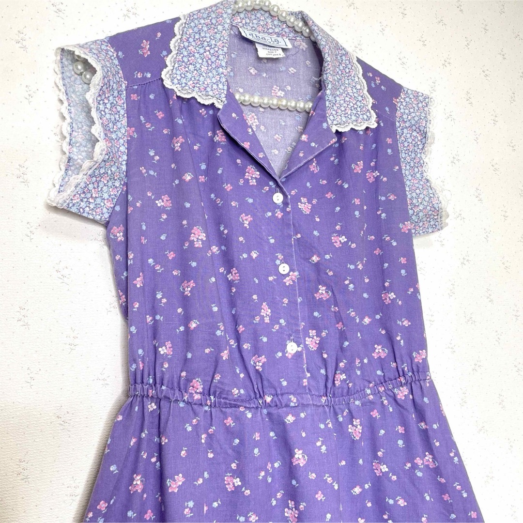 Grimoire - ヴィンテージ ワンピース 古着 ドレス 小花柄 Grimoire - ヴィンテージ ワンピース 古着 ドレス 小花柄
