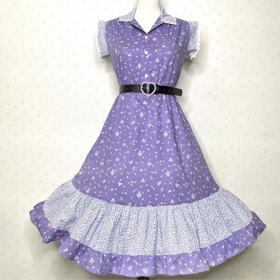 Grimoire - ヴィンテージ ワンピース 古着 ドレス 小花柄 Grimoire - ヴィンテージ ワンピース 古着 ドレス 小花柄