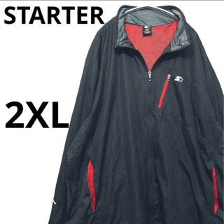 スターター(STARTER)のSTARTER スターター ナイロンジャケット ブラック　2XL(ナイロンジャケット)