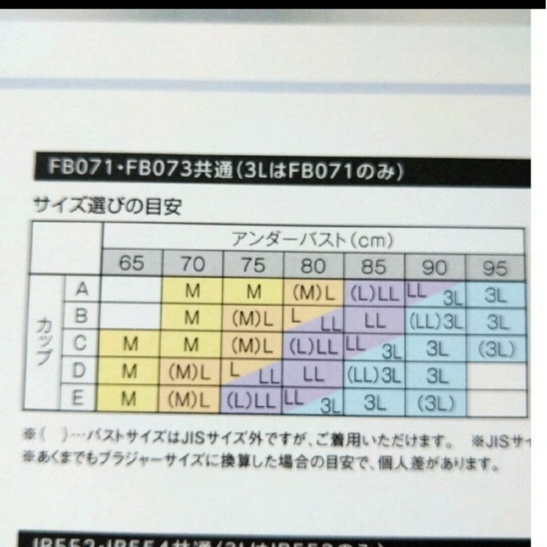 シャルレ(シャルレ)の無縫製ハーフトップ＆ショーツ☆LLセット レディースの下着/アンダーウェア(ブラ&ショーツセット)の商品写真