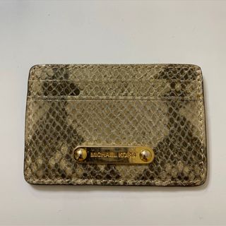 マイケルコース(Michael Kors)のMICHAEL KORS パイソン柄カードケース(名刺入れ/定期入れ)