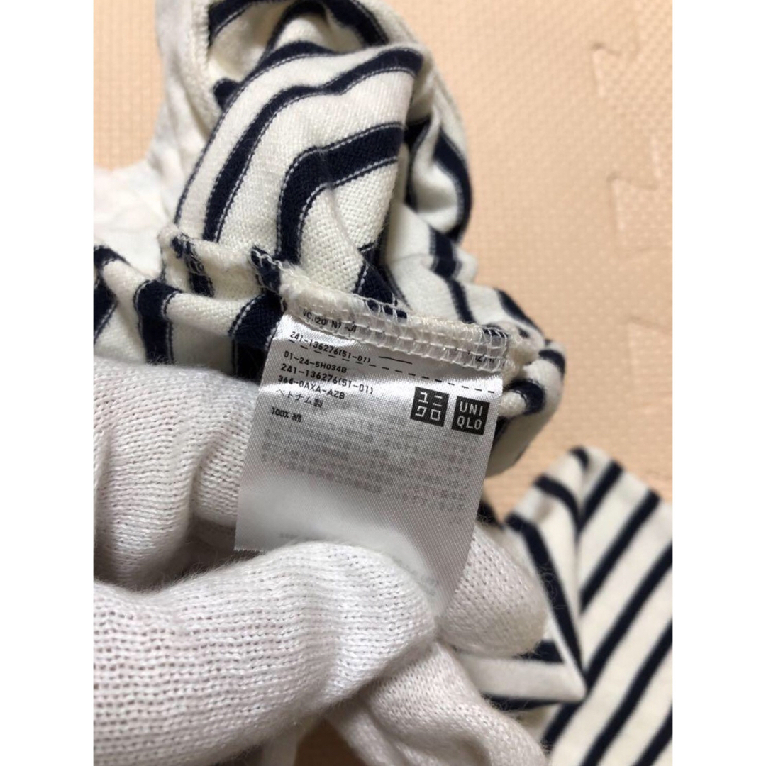 UNIQLO(ユニクロ)のユニクロ　ボーダー長袖Tシャツ レディースのトップス(シャツ/ブラウス(長袖/七分))の商品写真