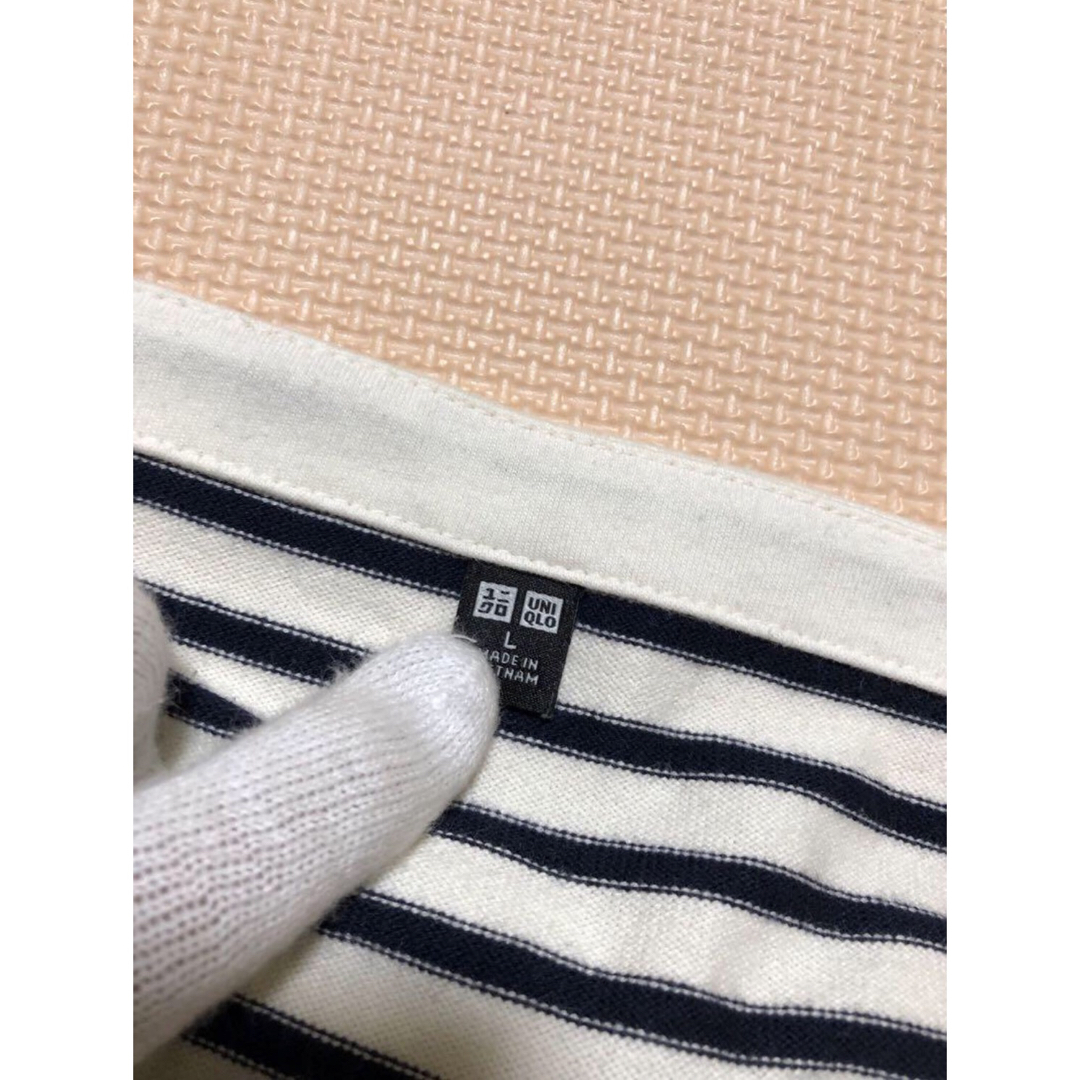 UNIQLO(ユニクロ)のユニクロ　ボーダー長袖Tシャツ レディースのトップス(シャツ/ブラウス(長袖/七分))の商品写真