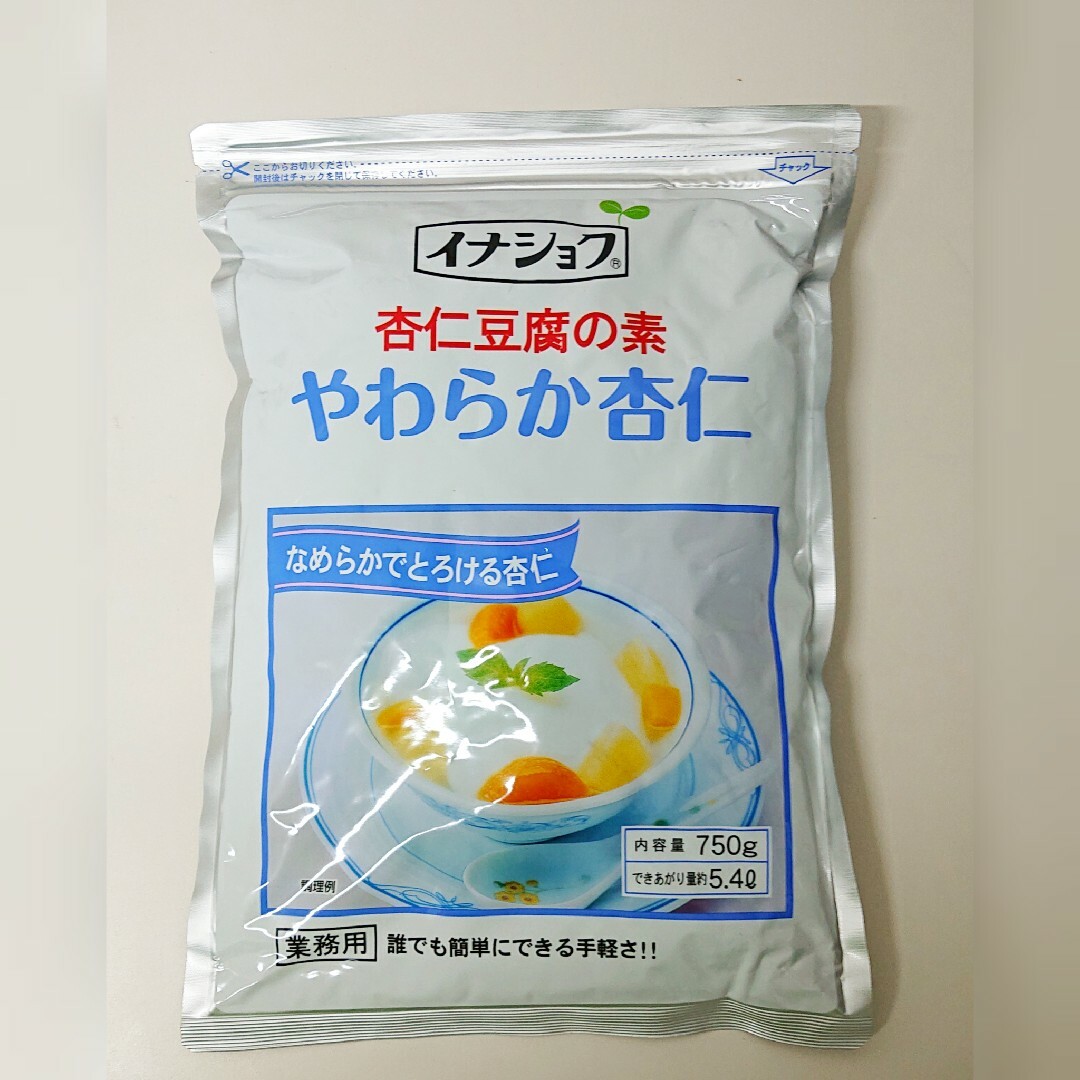 【イナショク】杏仁豆腐の素 やわらか杏仁 750g 100ml-50ヶ分 業務用 食品/飲料/酒の食品(菓子/デザート)の商品写真