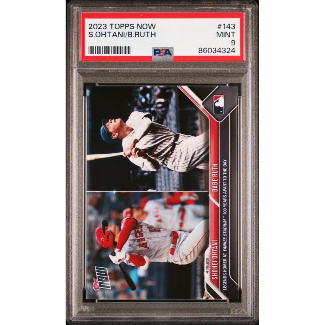 PSA9 大谷翔平 ベーブ・ルース 2023 Topps Now #143 PSA9 大谷翔平 ベーブ・ルース 2023 Topps Now #143