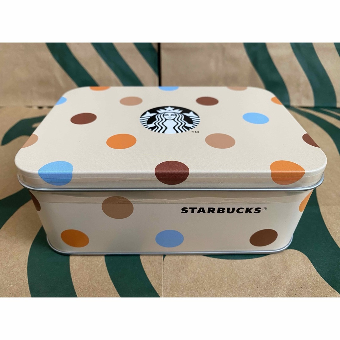 Starbucks Coffee(スターバックスコーヒー)のスターバックス　4種のクッキーアソートボックス　スタバ　缶　小物入れ インテリア/住まい/日用品のインテリア小物(小物入れ)の商品写真