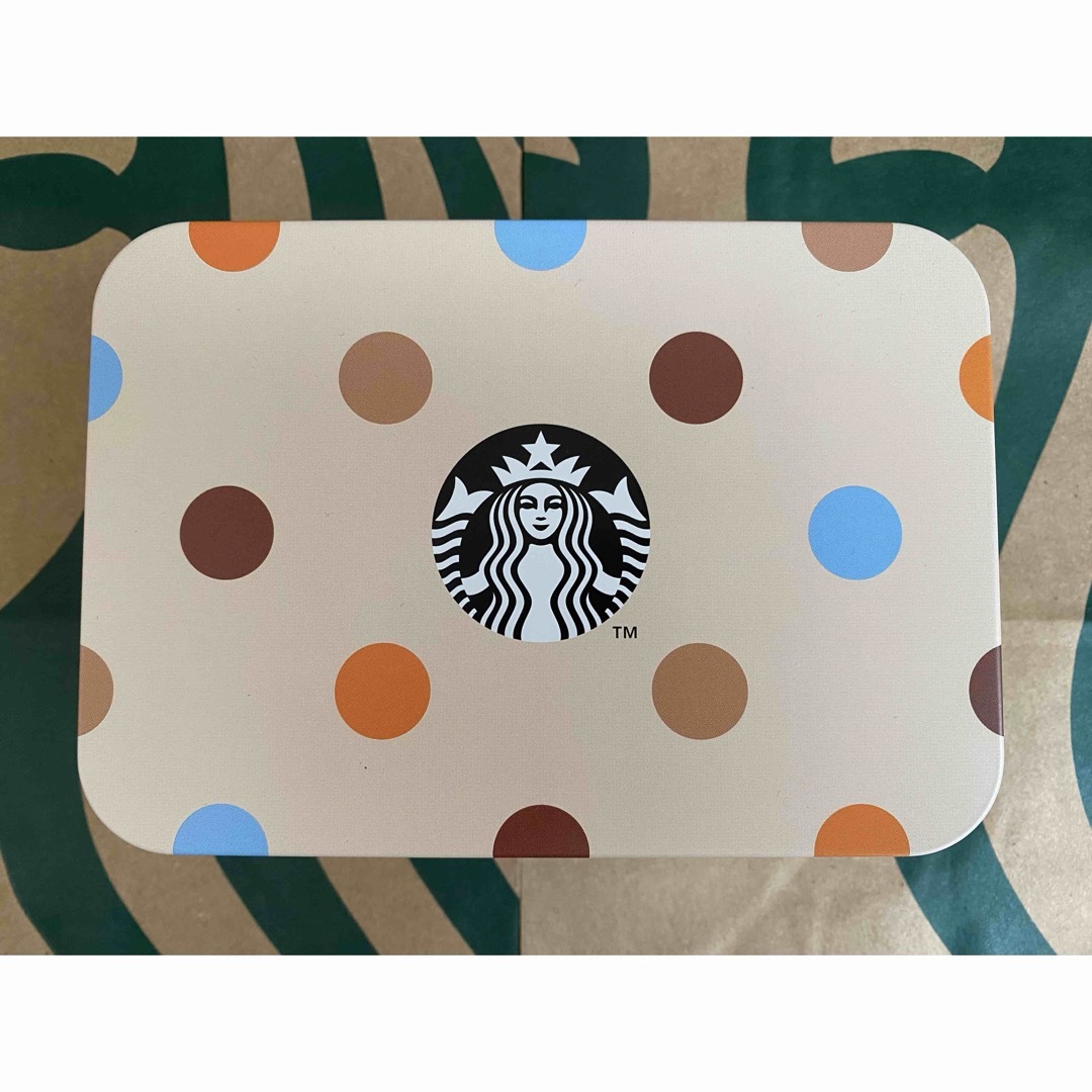 Starbucks Coffee(スターバックスコーヒー)のスターバックス　4種のクッキーアソートボックス　スタバ　缶　小物入れ インテリア/住まい/日用品のインテリア小物(小物入れ)の商品写真