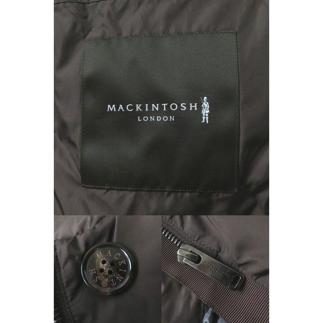 MACKINTOSH(マッキントッシュ)の美品◎正規品 MACKINTOSH LONDON マッキントッシュ ロンドン G5F02-473-58 レディース フード付き ロングダウンコート ブラウン 茶 38 レディースのジャケット/アウター(ダウンコート)の商品写真