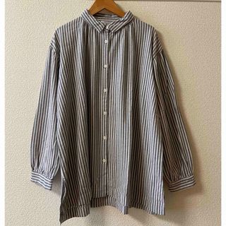 サンバレー(SUNVALLEY)の【美品】SUNVALLEYストライプブラウス(シャツ/ブラウス(長袖/七分))