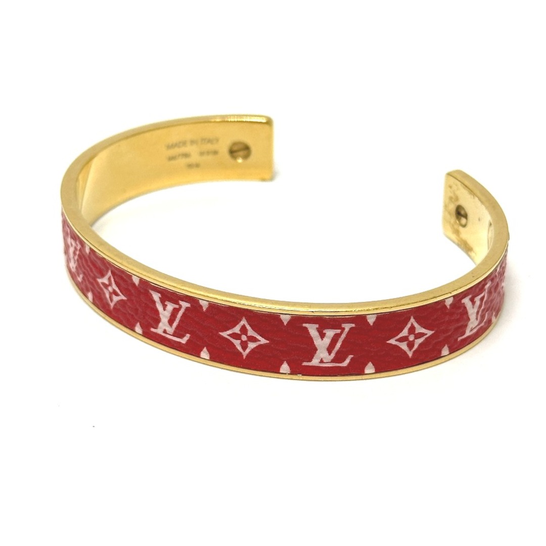 LOUIS VUITTON(ルイヴィトン)のルイヴィトン LOUIS VUITTON ジョンク ワイルド LV M67786 モノグラム ブレスレット GP/レザー レッド レディースのアクセサリー(ブレスレット/バングル)の商品写真