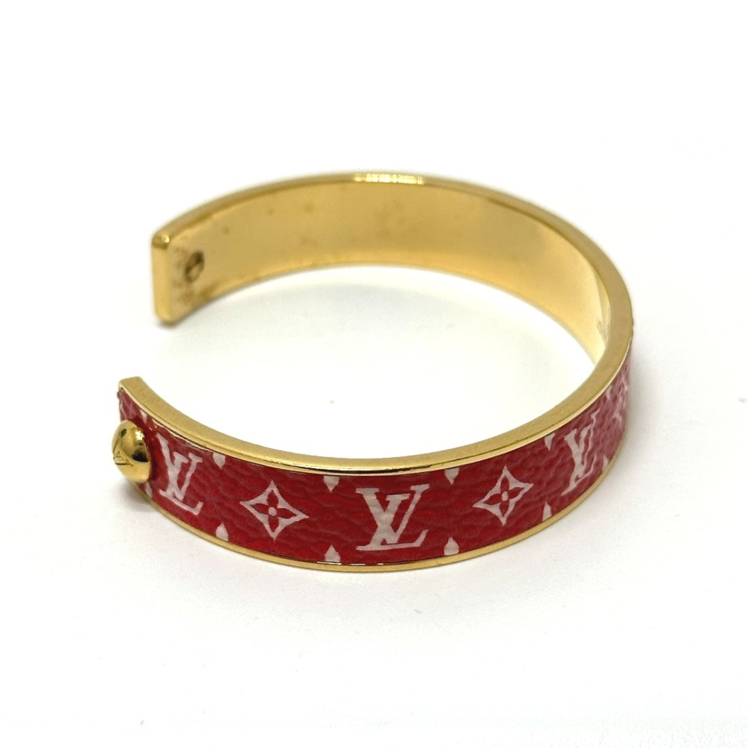 LOUIS VUITTON(ルイヴィトン)のルイヴィトン LOUIS VUITTON ジョンク ワイルド LV M67786 モノグラム ブレスレット GP/レザー レッド レディースのアクセサリー(ブレスレット/バングル)の商品写真