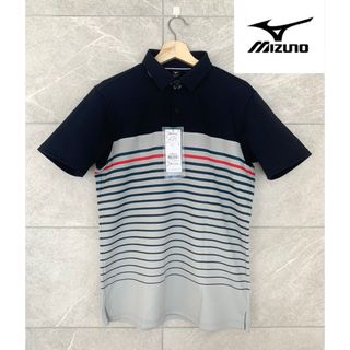 ミズノ(MIZUNO)の新品タグつき 12100円 MIZUNO GOLF ミズノゴルフ ポロシャツ L(ウエア)