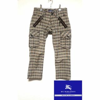 バーバリーブルーレーベル(BURBERRY BLUE LABEL)の【Burberry】バーバリー　レディース　クロップドパンツ　チェック(クロップドパンツ)