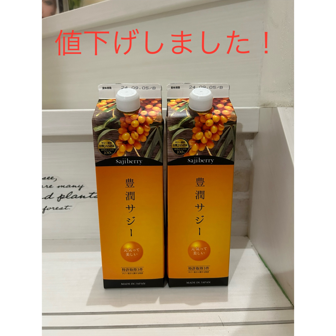 Finess(フィネス)の豊潤サジー　新品　1000ml ✖️ 2本 コスメ/美容のダイエット(ダイエット食品)の商品写真