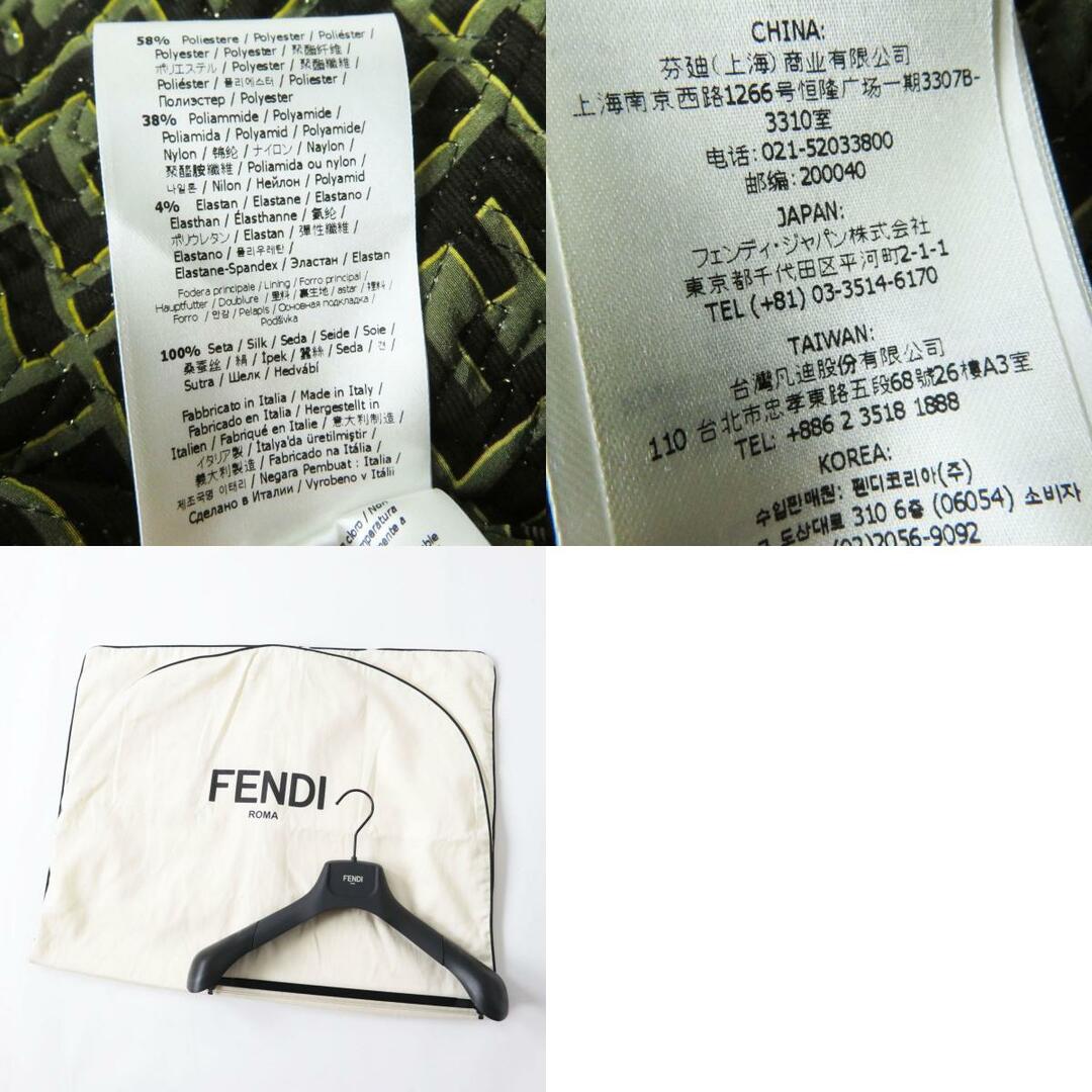 FENDI(フェンディ)の未使用◎正規品 フェンディ×ヴェルサーチ FENDACE フェンダーチェ 22SS FJ7259 シルク100％ ボンバージャケット メデューサ×ズッカ柄 36 レディースのジャケット/アウター(ブルゾン)の商品写真