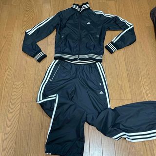 アディダス(adidas)の【美品】adidas 黒　レディース　セットアップ(セット/コーデ)