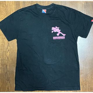 海人半袖Tシャツ ブラック ／ピンク  Sサイズ(Tシャツ/カットソー(半袖/袖なし))