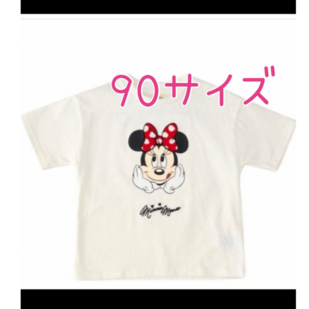 しまむら(シマムラ)の【新品】リトシー　ミニー　半袖Tシャツ キッズ/ベビー/マタニティのキッズ服女の子用(90cm~)(Tシャツ/カットソー)の商品写真