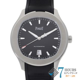 ピアジェ(PIAGET)の【119943】PIAGET ピアジェ  G0A47014 ポロデイト ブラックダイヤル SS/ラバー 自動巻き ギャランティーカード 純正ボックス 腕時計 時計 WATCH メンズ 男性 男 紳士【中古】(腕時計(アナログ))