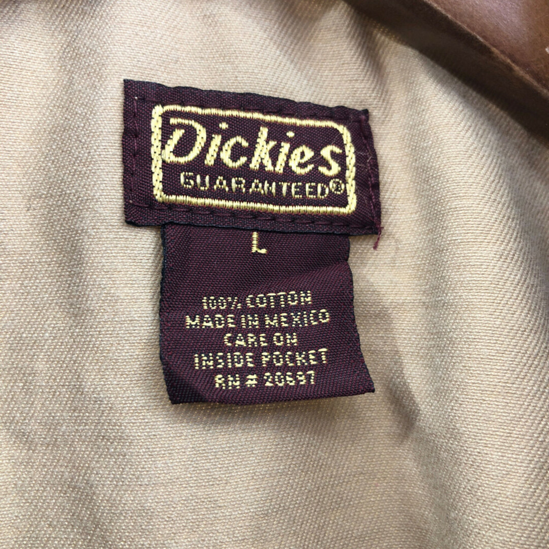 Dickies(ディッキーズ)の2000年代～ Dickies ディッキーズ ワークジャケット アウター ワーク フラップポケット ベージュ (メンズ L) 中古 古着 P8698 メンズのジャケット/アウター(その他)の商品写真