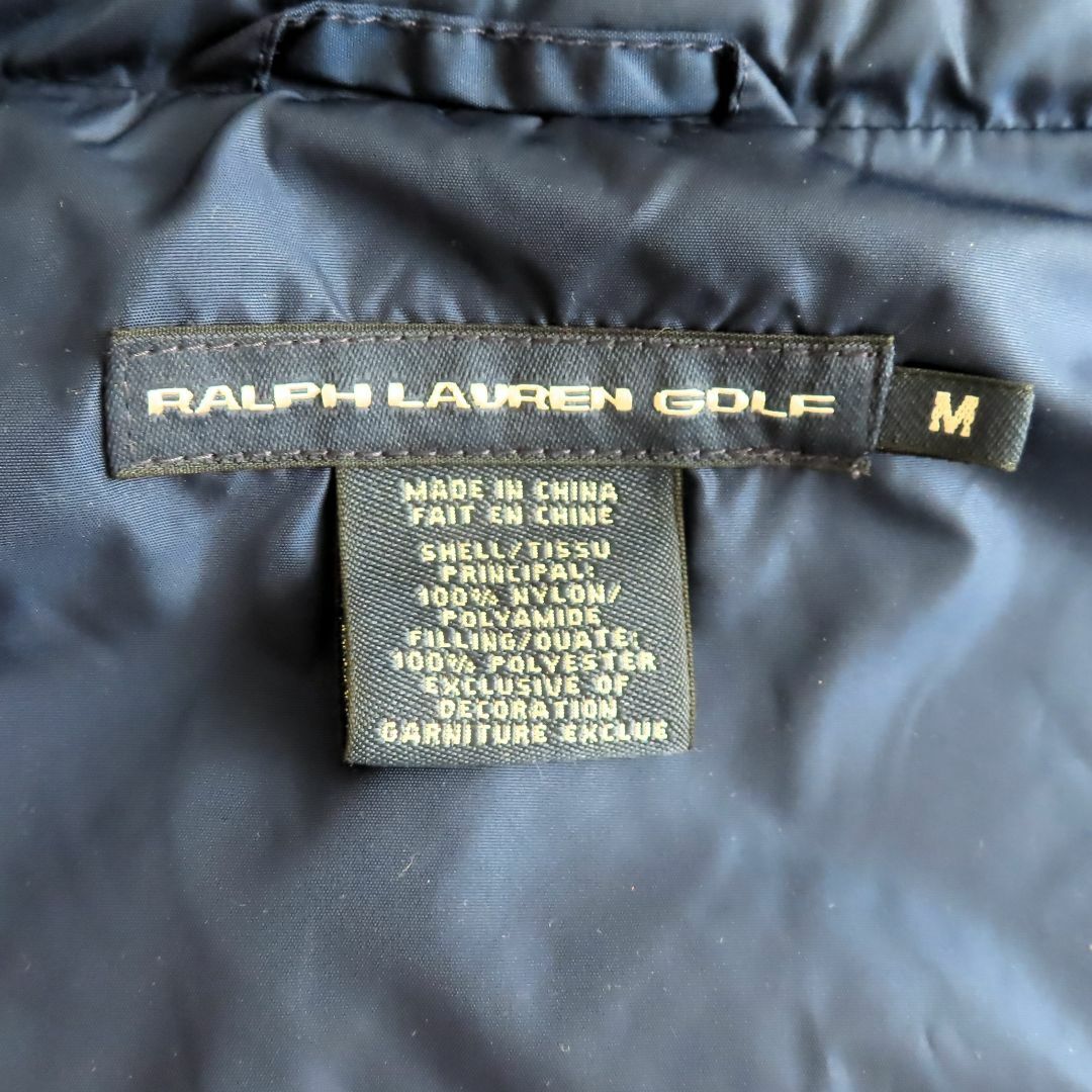 POLO RALPH LAUREN(ポロラルフローレン)の美品  ポロ ラルフローレン ゴルフ ナイロンジャケット M 紺 メンズのジャケット/アウター(ナイロンジャケット)の商品写真