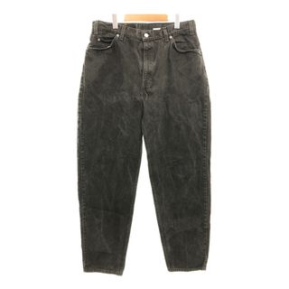 リーバイス(Levi's)の90年代 Levi's リーバイス 560 ルーズフィット テーパード デニムパンツ オレンジタブ ブラック (メンズ W36 L34) 中古 古着 P8746(デニム/ジーンズ)