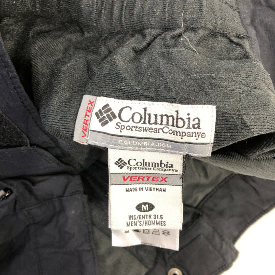 Columbia(コロンビア)のColumbia コロンビア VERTEX ナイロン スキーパンツ ボトムス スノースポーツ スノーボード 防水 ブラック (メンズ M) 中古 古着 P8755 メンズのパンツ(その他)の商品写真