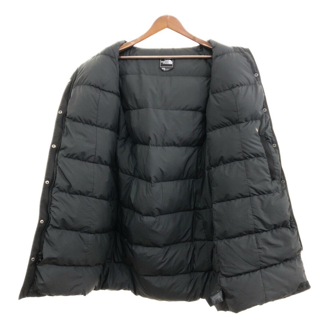 THE NORTH FACE(ザノースフェイス)のTHE NORTH FACE ノースフェイス HYVENT ダウンコート アウター アウトドア 防寒 ブラック (レディース M) 中古 古着 P8765 レディースのジャケット/アウター(ダウンジャケット)の商品写真