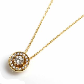 デビアス(DE BEERS)のDe Beers デビアスFOREVERMARK K18YG イエローゴールド センター オブ マイ ユニバース ネックレス ダイヤモンド0.15ct/0.05ct 2.9g ～45cm レディース【中古】【美品】(ネックレス)