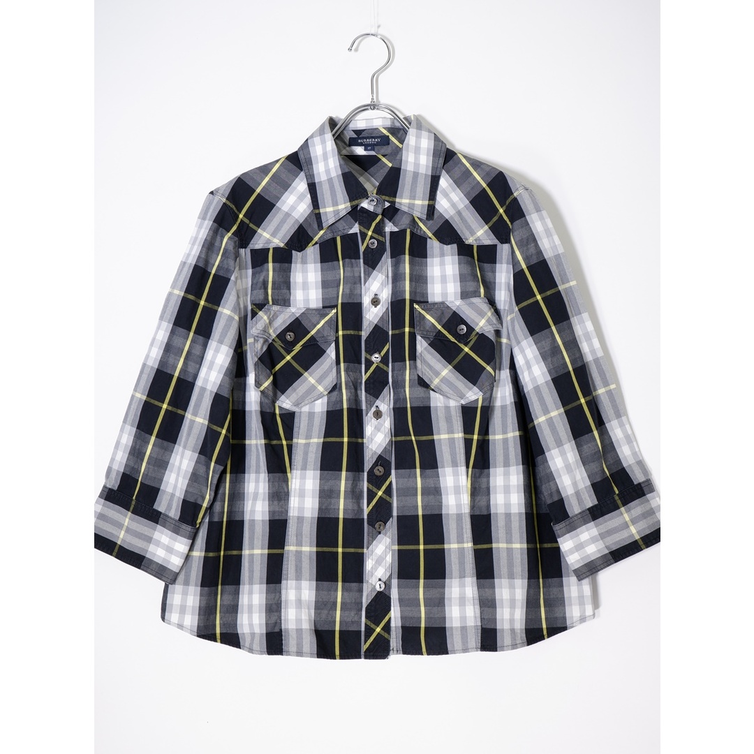 BURBERRY(バーバリー)のBURBERRY LONDON/バーバリー ロンドン 大きいサイズ 8分袖コットンチェックポケットシャツ【17BR】【LSHA74340】 レディースのトップス(その他)の商品写真