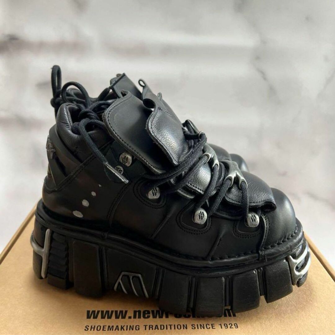 NEW ROCK M-106-S1 サイズ38（24.5cm相当）新品未着用 レディースの靴/シューズ(ブーツ)の商品写真