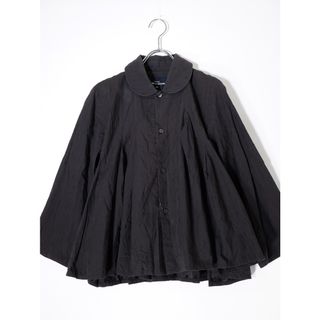 コムデギャルソン(COMME des GARCONS)のtricot COMME des GARCONS/トリコ コムデギャルソン 丸襟ラウンドカラー 刺繍タックギャザーフレアブラウス シャツ【M】【LSHA74259】(その他)