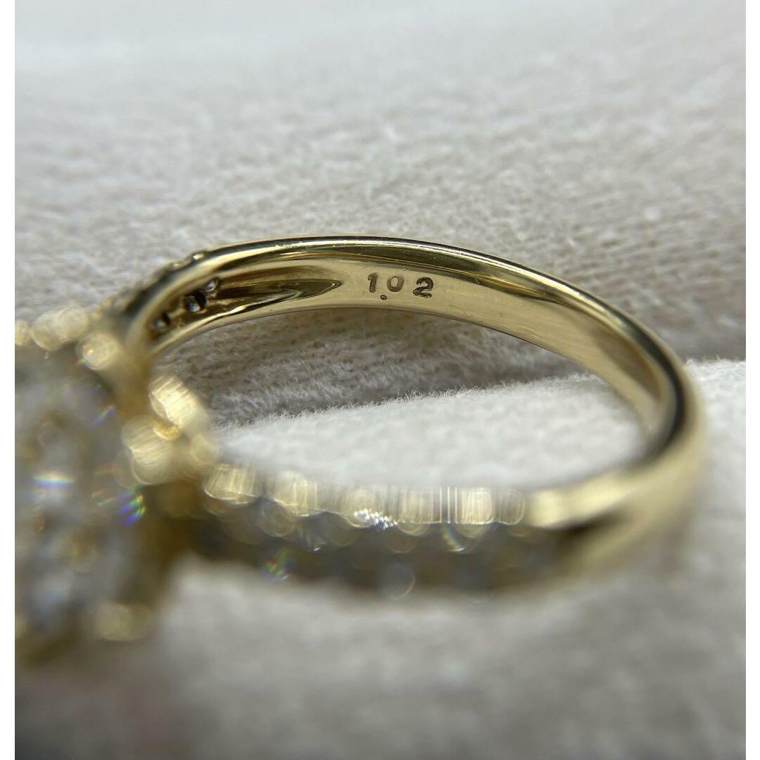 JB209★高級 ダイヤモンド1.02ct K18 リング 鑑別付 レディースのアクセサリー(リング(指輪))の商品写真