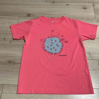 モンベル(mont bell)のmont-bell Tシャツ　キッズ　ピンク　夏　運動　スポーツ　女の子　130(Tシャツ/カットソー)