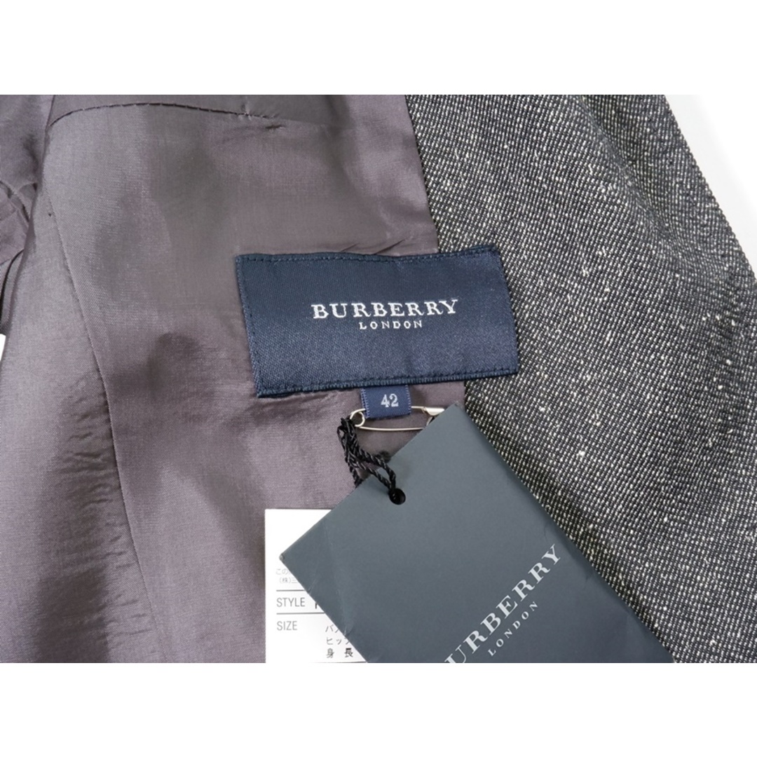 BURBERRY(バーバリー)のBURBERRY LONDON/バーバリー ロンドン ウールシルクミックスハーフコート【42】【LCTA73911】 レディースのジャケット/アウター(その他)の商品写真