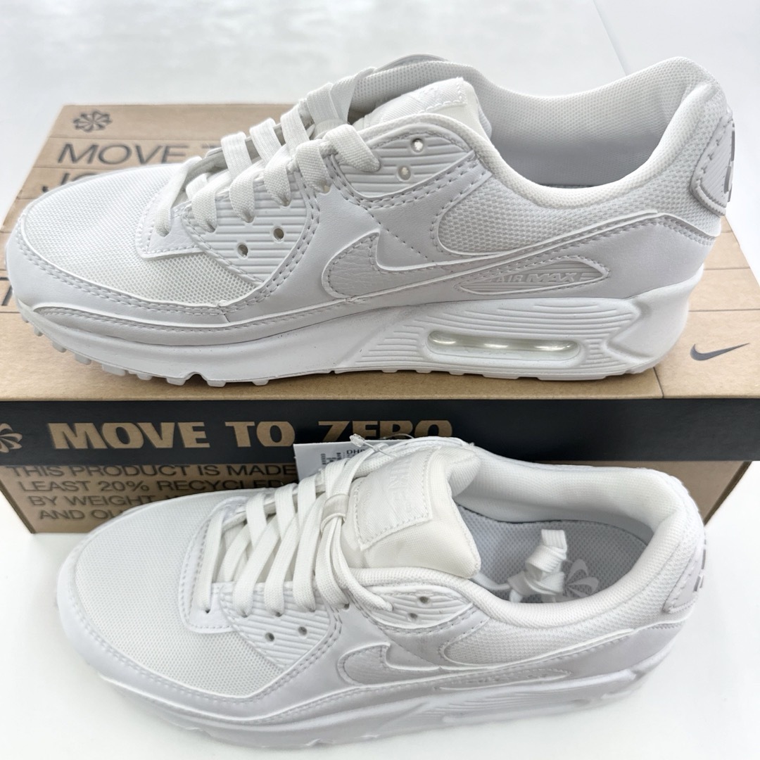 ナイキ　AIR MAX 90 エアマックス90 トリプルホワイト新品24.5cm | フリマアプリ ラクマ