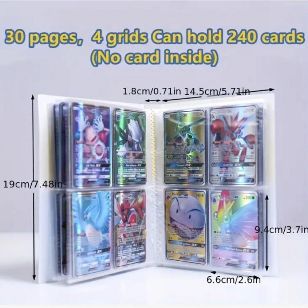 【1点限り！】カード収納ファイル ポケカ トレカ アルバム エンタメ/ホビーのトレーディングカード(カードサプライ/アクセサリ)の商品写真