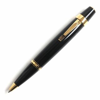 モンブラン(MONTBLANC)の極美品▼MONTBLANC モンブラン ボエム ホワイトスター カラージュムストーン ツイスト式 ボールペン 黒×ゴールド 筆記◎ 箱・ケース付き(ペン/マーカー)