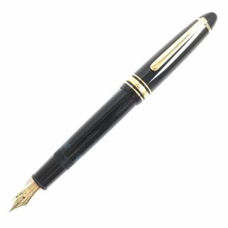 モンブラン(MONTBLANC)の良品▼MONTBLANC モンブラン マイスターシュテュック No.146 ホワイトスター ペン先14K 万年筆 ブラック×ゴールド Fニブ ドイツ製(ペン/マーカー)