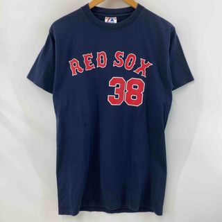 マジェスティック(Majestic)のMajestic マジェスティック メンズ  プリント Tシャツ 半袖 RED SOX ネイビー(Tシャツ/カットソー(半袖/袖なし))